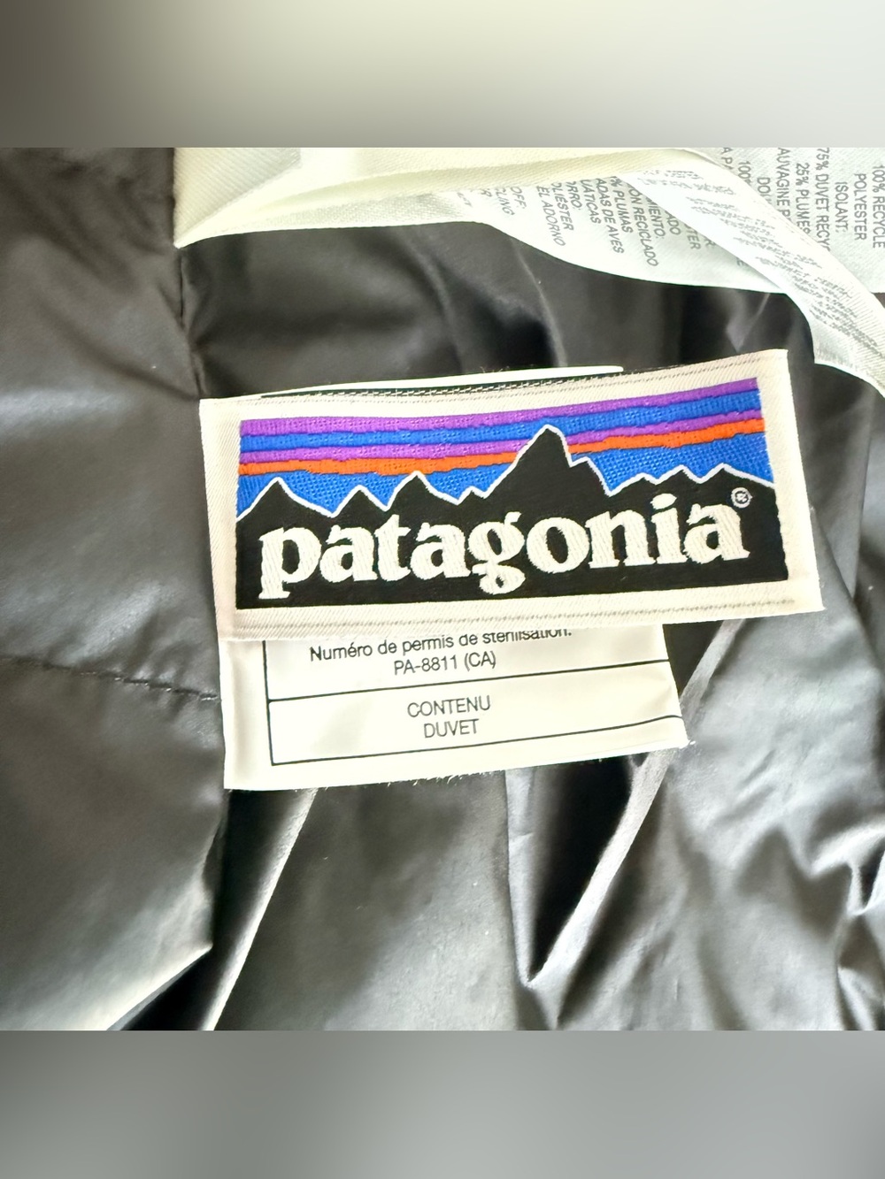 NWT Patagonia® Girls' 600 Fill Down Quilted Black Jacket Coat Size XL 14 - Picture 10 of 11